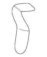 82127S10003ZC - : 1999-2001 Honda CR-V - Knob Rear Seat Lock *NH264L* (Classy Gray) for Honda: CR-V Image