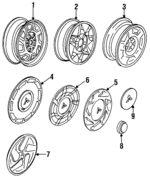 MB540010 - : Wheel Cover for Mitsubishi: Eclipse Image