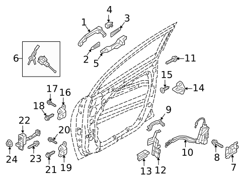 Front Door for 2016 Hyundai Tucson #1