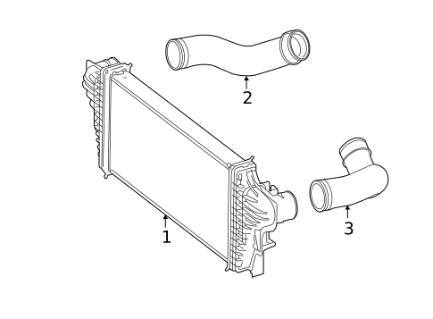 Intercooler for 2012 Mercedes-Benz R 350 #0