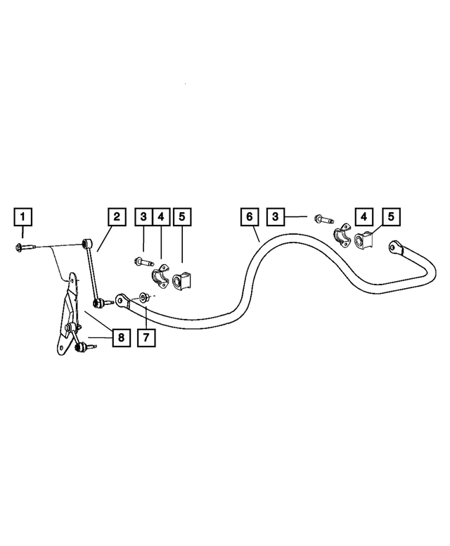 6508505AA - Rear Suspension: Hex Head Screw And Washer for Mopar Image