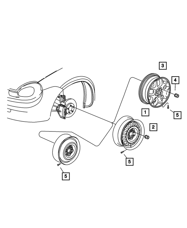 4656322AB - : Steel Wheel for Mopar Image