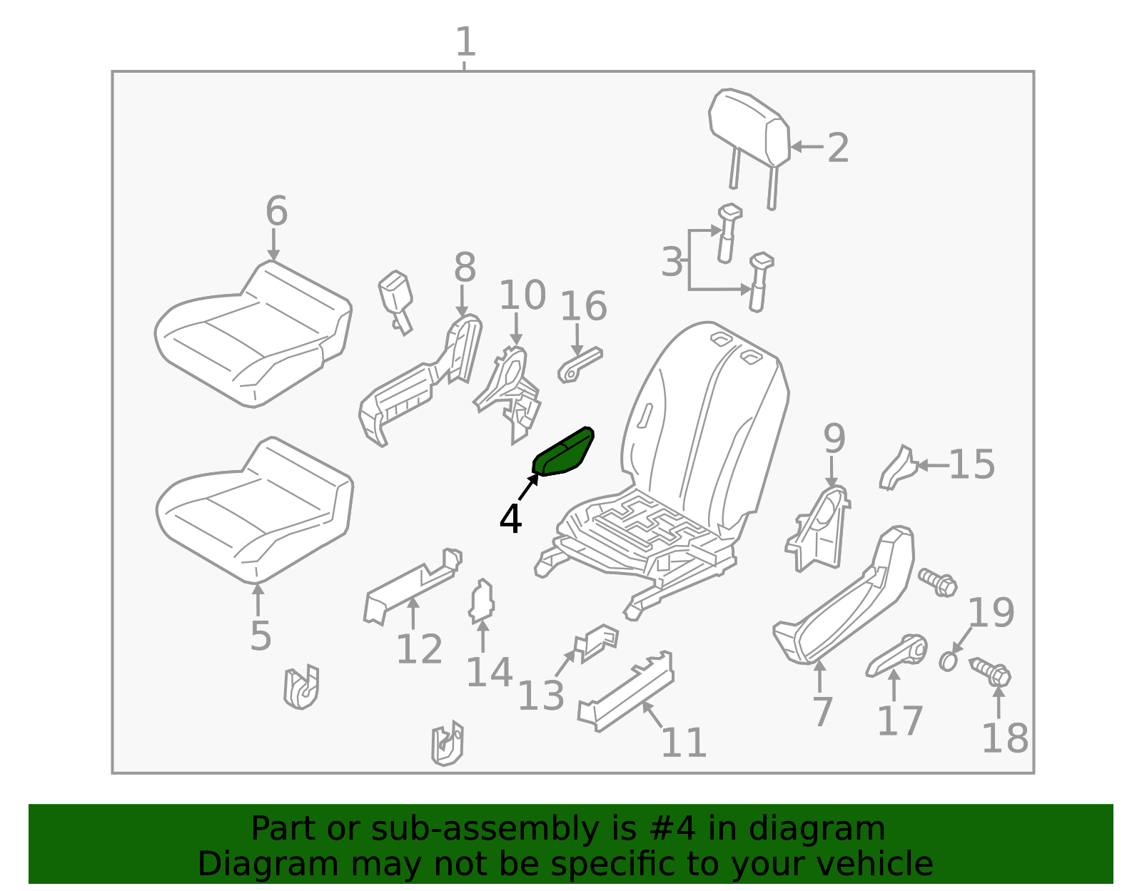 87750-3LM0A - Seat Armrest Official Nissan Parts Store