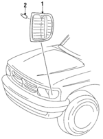 ZZM051121 - Electrical: Park &amp; Side Lamp for Mazda: B2300, B3000, B4000 Image
