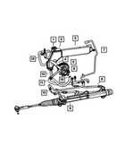 52089487AA - Steering: Power Steering Pressure Hose for Mopar Image