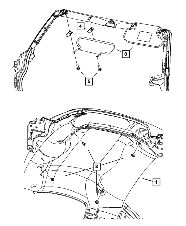 UZ101X7AC - Interior Trim: Visor, Right for Mopar Image