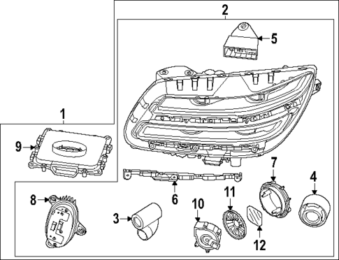 Headlamp Components for 2025 Genesis GV80 Coupe #0
