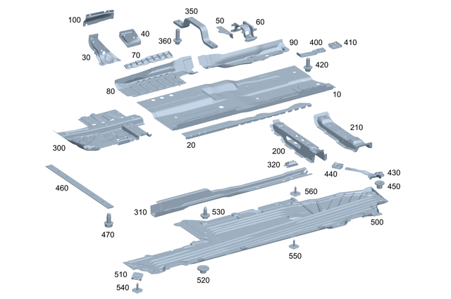 2066161300 - Substructure: Reinforcement Angle for Mercedes-Benz Image image
