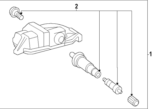Tire Pressure Monitor Components for 2025 Toyota Camry #0