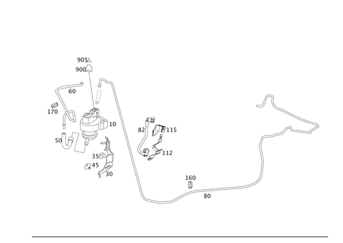 Closed Fuel-Evaporation-Control System for 1999 Mercedes-Benz S500 #0