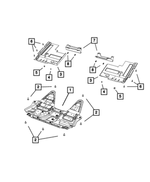 5182447AA - Body Sheet Metal Except Doors: Rear Belly Pan, Left for Mopar Image