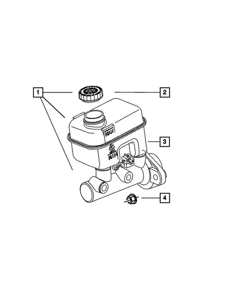 Brake Master Cylinder for 2008 Dodge Dakota #0