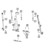 6036773AA - Restraints: Pan Head Screw for Mopar Image