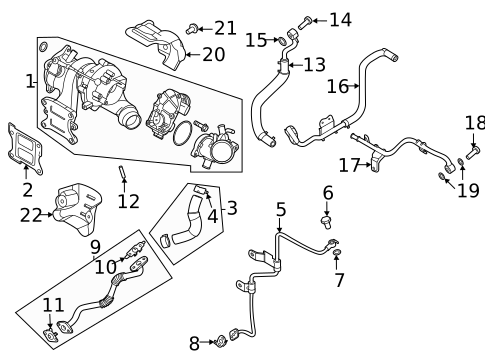 Exhaust Manifold for 2020 Hyundai Sonata #1