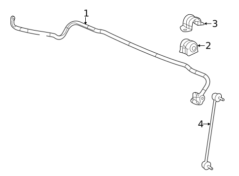 Stabilizer Bar & Components for 2016 Acura ILX #1