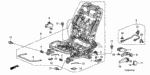 81675TA0A01 - Interior/Bumper: HOLDER, SPRING for Honda Image