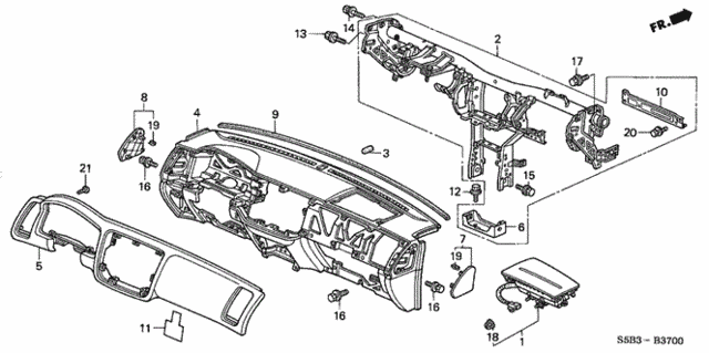Instrument Panel for 2005 Honda Civic #0