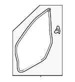 63511FL010 - Body: Door Weather-strip for Subaru Image