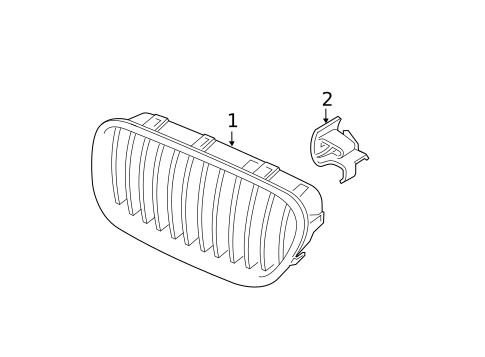 Grille & Components for 2017 BMW 535i GT xDrive #1