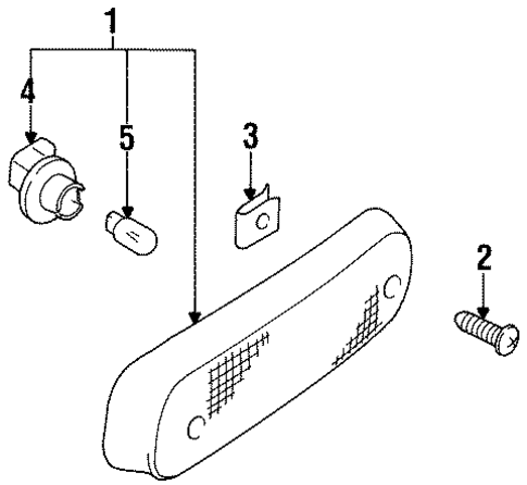 Side Marker Lamps for 1997 Suzuki X-90 #0