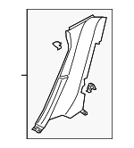 3G8867766KPA - Body: Lower Quarter Trim for Volkswagen Image