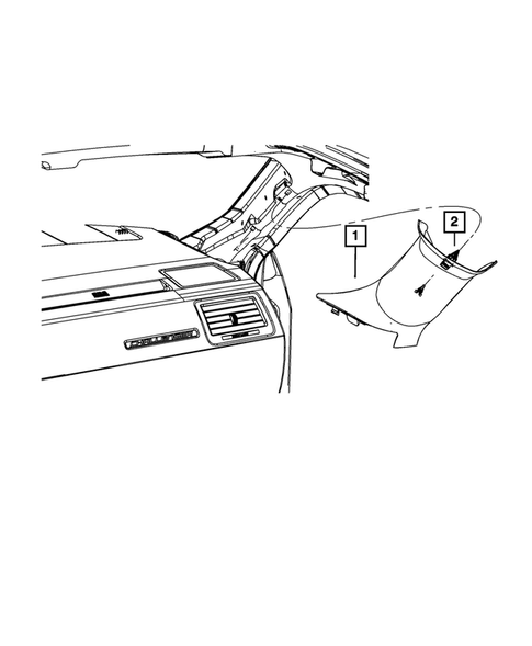 Panels-Moldings-Scuff Plates, Pillar, Cowl, 1/4 Panel Trim and Cargo Covers for 2017 Dodge Challenger #3