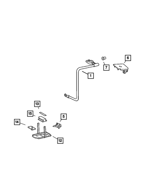 Battery Tray and Cables for 2004 Chrysler Crossfire #0