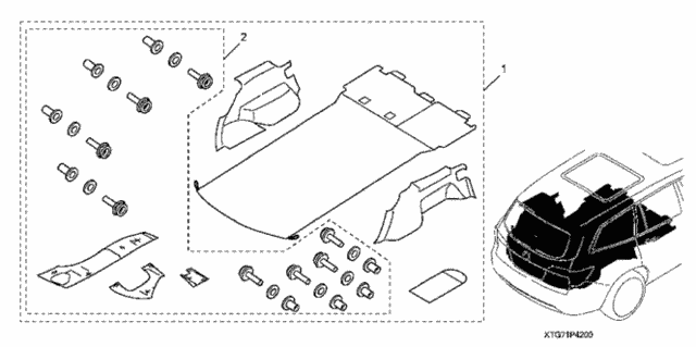 Cargo Liner (1) for 2016 Honda Pilot #0