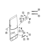 68006517AA - : Rear Door Nameplate for Mopar Image