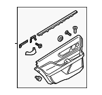 GD9Z5427407BK - : Door Trim Panel for Lincoln: Continental Image