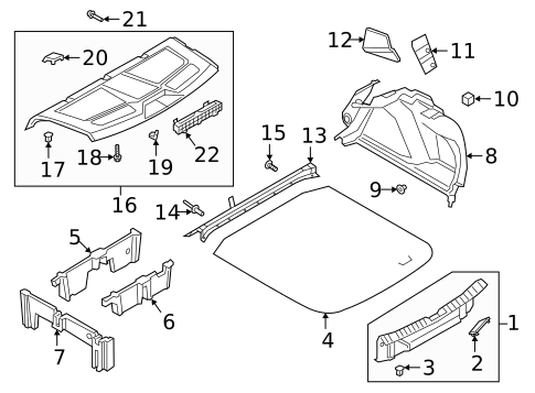 Interior Trim - Rear Body for 2019 Volkswagen Jetta #0