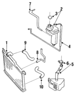 N3A115184A - : 1993-1995 Mazda RX-7 - Reservoir Hose for Mazda: RX-7 Image