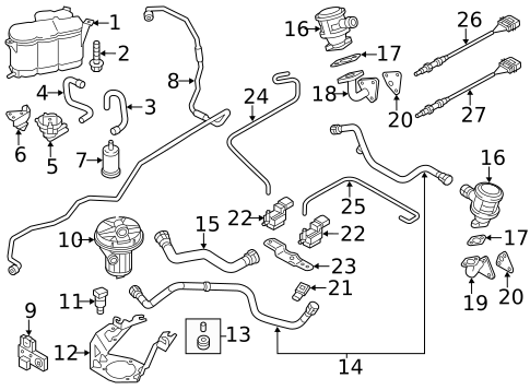 Emission Components for 2012 Audi A8 Quattro #0