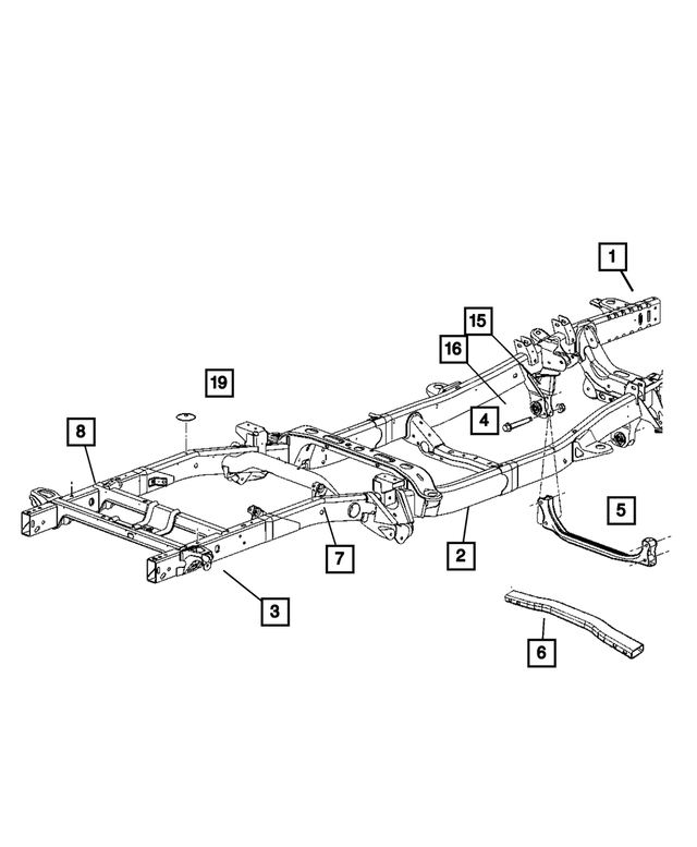 5135677AA - Frames and Bumpers: Transmission Crossmember for Mopar Image image