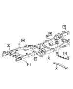 5083922AA - Frames and Bumpers: Front Rail Package, Right for Mopar Image