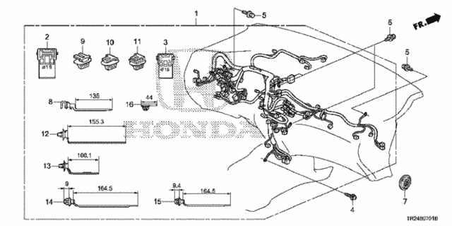 Wire Harness (2) for 2012 Honda Civic #0