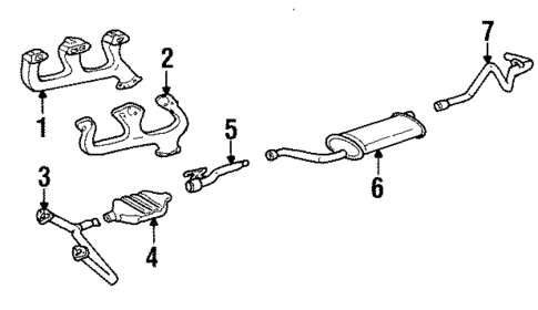 Exhaust Components for 1989 Chevrolet C2500 #0