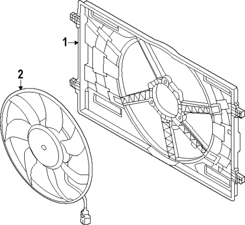 Cooling Fan for 2025 Audi Q7 #1