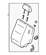 893003E011FC4 - Body: Seat Back Assembly for Kia: Sorento Image
