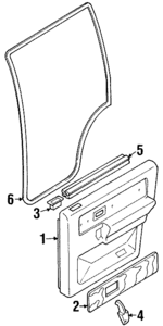 8972935431 - Body: Door Trim Panel for Isuzu Image
