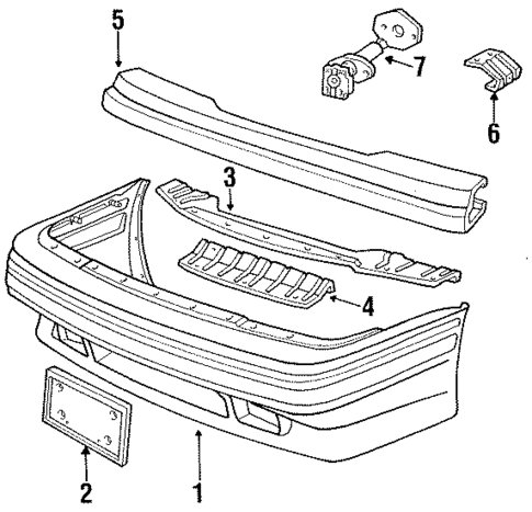 Bumper Assembly for 1986 Mercury Lynx #0