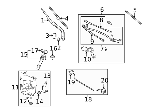 Wiper & Washer Components for 2012 Nissan 370Z #0