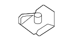 N90455902 - Body: Lower Molding Nut for Porsche Image