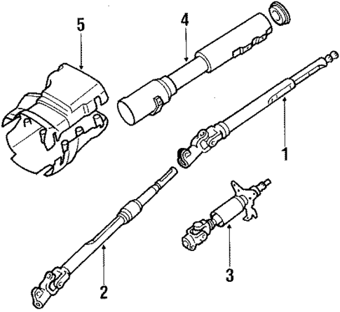 Steering Column & Wheel for 1991 Toyota Supra #0