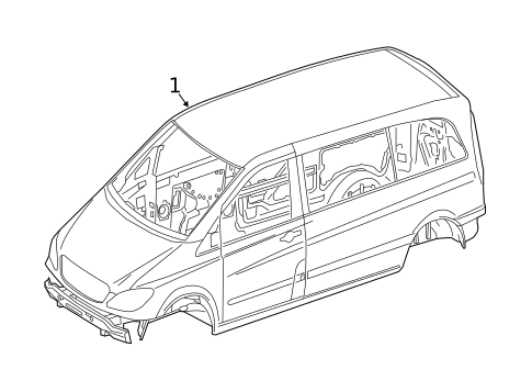 Body Shell for 2023 Mercedes-Benz Metris #0