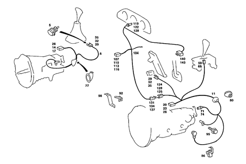Electrical Parts Used for Transmission for 1984 Mercedes-Benz 380SE #0
