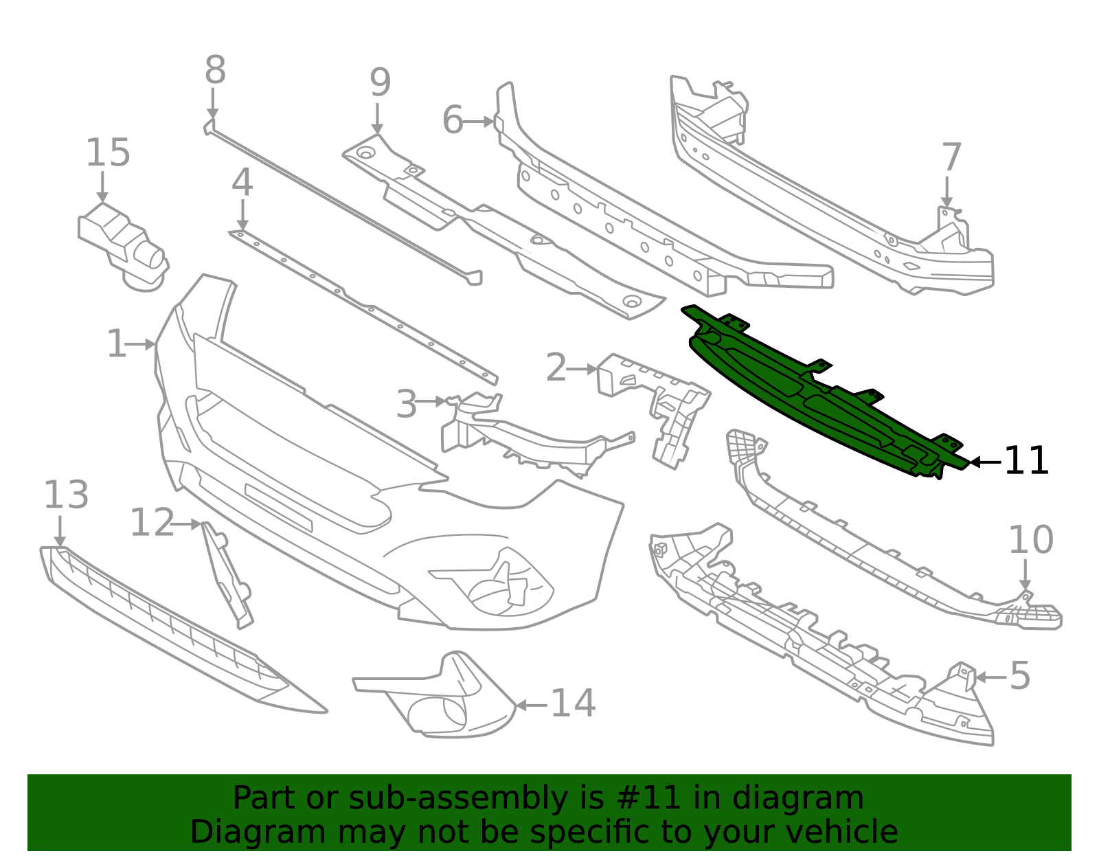 2024-2025 Subaru Upper Absorber 57705FN40A | Subaru Parts Store