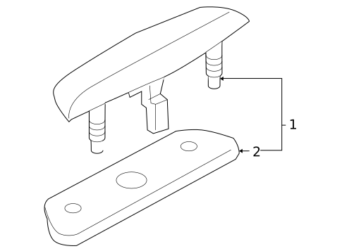 High Mounted Stop Lamp for 2005 Nissan 350Z #0