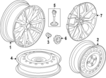 447333A0A02 - : Wheel Cover for Honda: CR-V Image