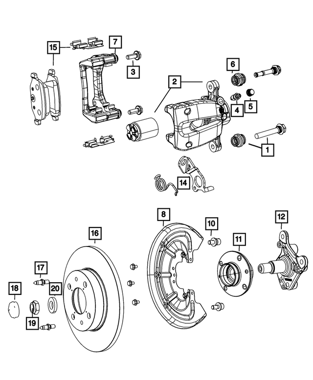 R8088930AA - Brakes: Disc Brake Caliper Assembly, Remanufactured, Right for Mopar Image